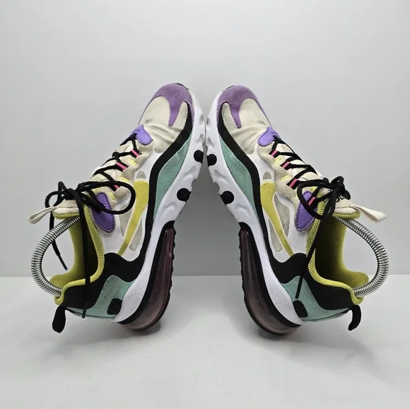 Nike | Air Max 270 React 'Bright Violet' sporty activewear sneakers | WMS 7.5 - Picture 12 of 14